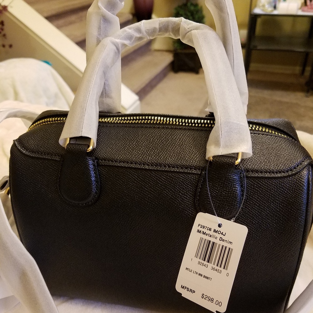 NWT!!! Coach💙Mini Bennett Metallic Crossbody - Picture 6 of 8